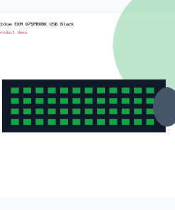 Bàn phím Eblue EKM 075PROBK USB Black