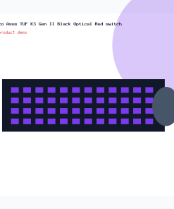 Bàn phím cơ Asus TUF K3 Gen II Black Optical Red switch